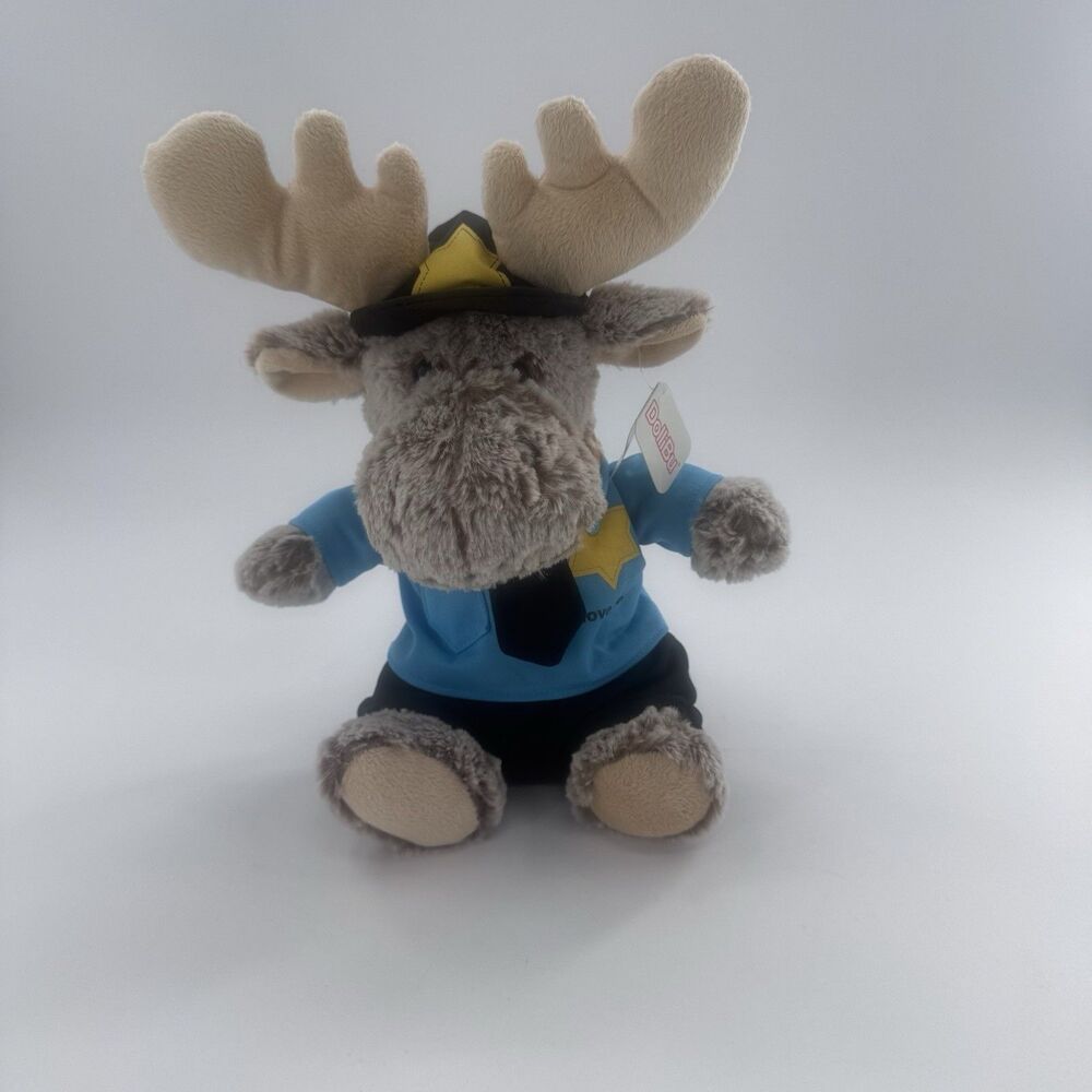 PLUSH POLICE - SUPER-SOFT PLUSH - SITTING Moose - New - Fast Shipping
